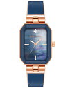 yz ANC fB[X rv ANZT[ Women's Quartz Enamel Alloy Bangle Watch, 24mm x 37.5mm Navy, Rose Gold-Tone