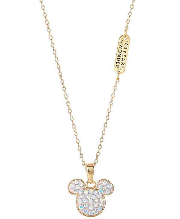 yz fBYj[ fB[X lbNXE`[J[Ey_ggbv ANZT[ Crystal Mickey Mouse Pendant Necklace in 18k Gold-Plated Sterling Silver, 18