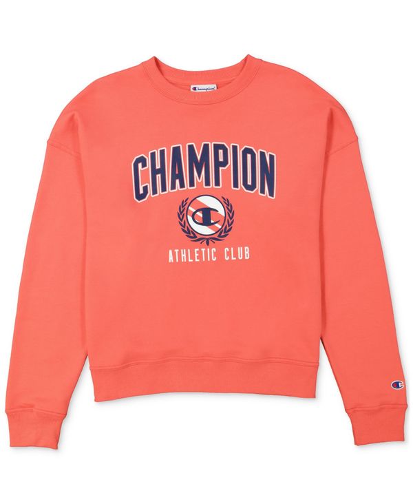 yz `sI fB[X p[J[EXEFbg AE^[ Women's Powerblend Relaxed Crewneck Sweatshirt High Tide Coral