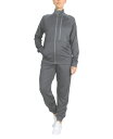 【送料無料】 ギャラクシーバイハルビック レディース カジュアルパンツ ボトムス Women 039 s Moisture Wicking Performance Active Track Jacket and Jogger Set, 2-Piece Charcoal