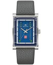 ロイド 腕時計（メンズ） 【送料無料】 ブロバ メンズ 腕時計 アクセサリー Men's Frank Lloyd Wright Robie House Gray Leather Strap Watch 31mm Gray