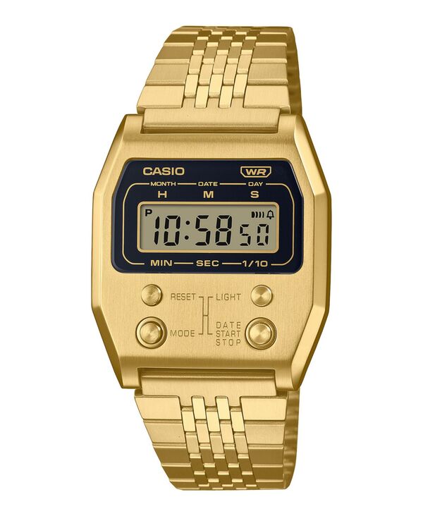 楽天ReVida 楽天市場店【送料無料】 ジーショック メンズ 腕時計 アクセサリー Unisex Digital Gold-Tone Stainless Steel Watch, 35mm, A1100G-5VT Gold