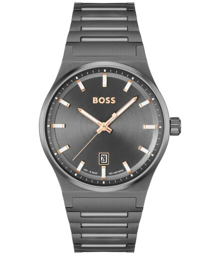 【送料無料】 ボス メンズ 腕時計 アクセサリー Men's Candor Quartz Basic Calendar Ionic Plated Gray Steel Watch 41mm Gray 【送料無料】 ボス メンズ 腕時計 アクセサリー Men's Candor Quartz Basic Calendar Ionic Plated Gray Steel Watch 41mm Gray