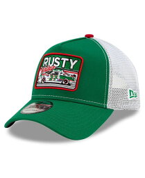 【送料無料】 ニューエラ メンズ 帽子 アクセサリー Men's Green, White Rusty Wallace Legends 9Forty A-Frame Adjustable Trucker Hat Green, White