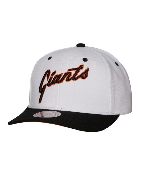 【送料無料】 ミッチェル&ネス メンズ 帽子 アクセサリー Men's White San Francisco Giants Cooperstown Collection Pro Crown Snapback Hat White