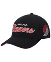 ミッチェル＆ネス 【送料無料】 ミッチェル&ネス メンズ 帽子 アクセサリー Men's Black Portland Trail Blazers MVP Team Script 2.0 Stretch Snapback Hat Black