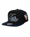 ミッチェル＆ネス 【送料無料】 ミッチェル&ネス メンズ 帽子 アクセサリー Men's Black New Jersey Nets Hardwood Classics MVP Team Script 2.0 Snapback Hat Black