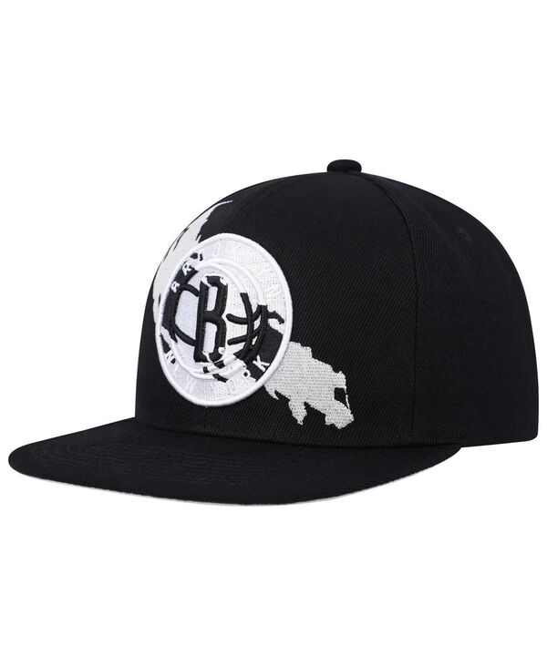 ミッチェル＆ネス 【送料無料】 ミッチェル&ネス メンズ 帽子 アクセサリー Men's Black Brooklyn Nets Paint by Numbers Snapback Hat Black