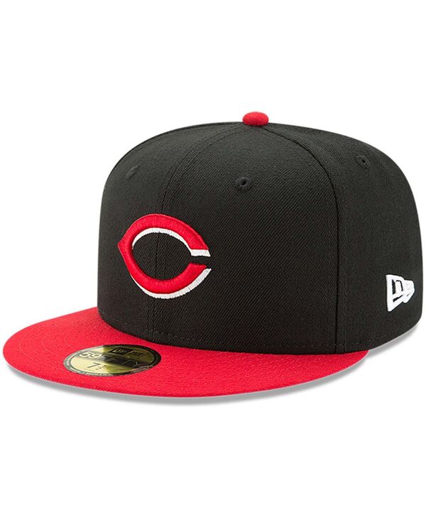 【送料無料】 ニューエラ メンズ 帽子 アクセサリー Men's Cincinnati Reds Road Authentic Collection On-Field 59FIFTY Fitted Hat Black