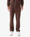 トゥルーレリジョン 【送料無料】 トゥルーレリジョン メンズ カジュアルパンツ スウェットパンツ ボトムス Men's Big T Straight Sweatpants Bracken, Curry