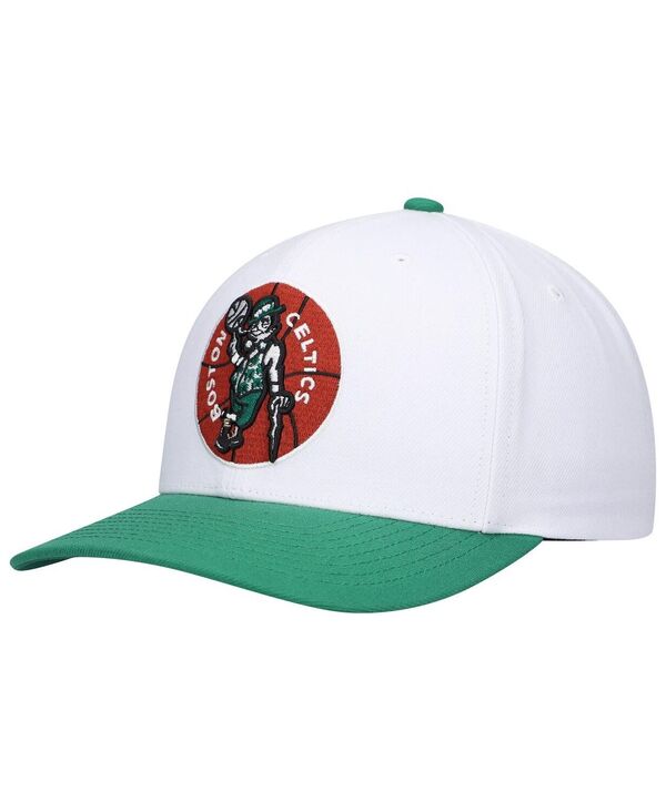 ミッチェル＆ネス 【送料無料】 ミッチェル&ネス メンズ 帽子 アクセサリー Men's White, Green Boston Celtics Hardwood Classics Core 2-Tone 2.0 Pro Snapback Hat White, Green