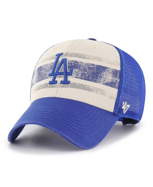 【送料無料】 47ブランド メンズ 帽子 アクセサリー Men's Cream, Royal Los Angeles Dodgers Breakout MVP Trucker Adjustable Hat Cream, Royal