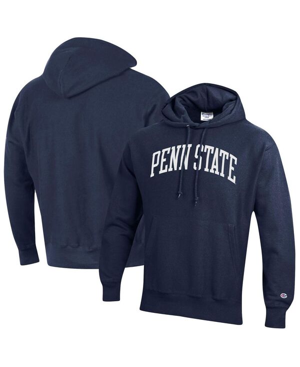 ̵ ԥ  ѡå  Men's Navy Penn State Nittany Lions Team Arch Reverse Weave Pullover Hoodie Navy