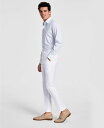 【送料無料】 バースリー メンズ カジュアルパンツ ボトムス Men 039 s Slim-Fit Linen Suit Pants, Created for Macy 039 s White