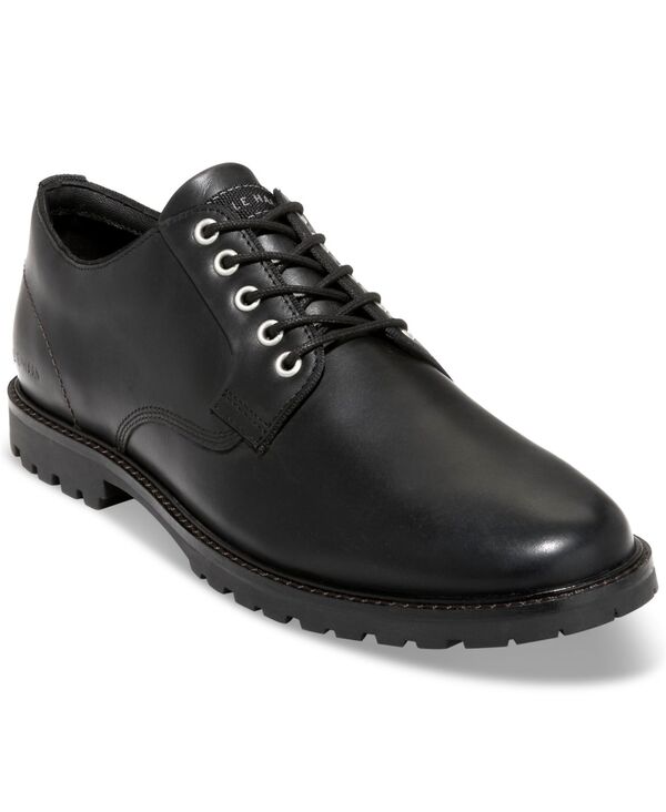 【送料無料】 コールハーン メンズ オックスフォード シューズ Men's Midland Lug Plain Toe Oxford Dress Shoes Black/Black