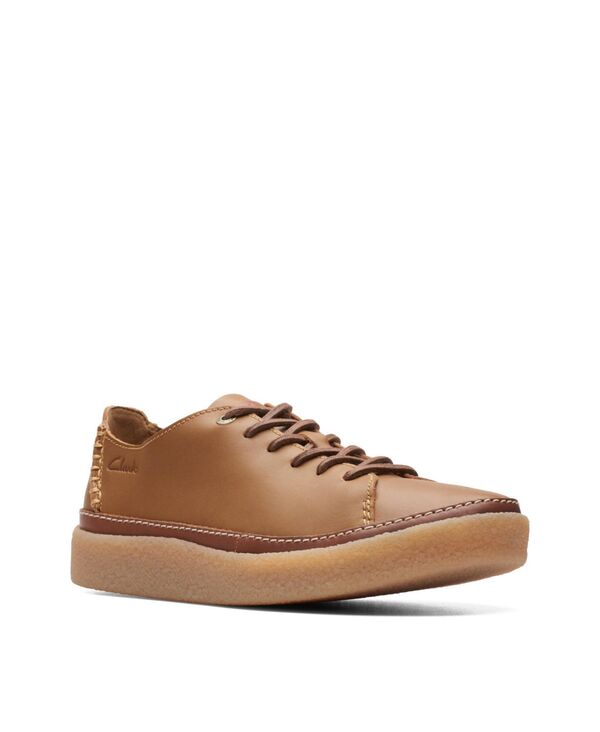 楽天ReVida 楽天市場店【送料無料】 クラークス メンズ スニーカー シューズ Men's Collection Oakpark Leather Low Top Casual Shoes Tan Leather