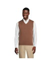 【送料無料】 ランズエンド メンズ ニット セーター アウター Men 039 s Tall Fine Gauge Supima Cotton Sweater Vest Allspice