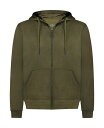 【送料無料】 ミオマリオ メンズ ニット・セーター アウター Premium Zip-Up Hoodie for Men with Smooth Silky Matte Finish & Cozy Fleece Inner Lining - Men's Sweater with Hood Army green