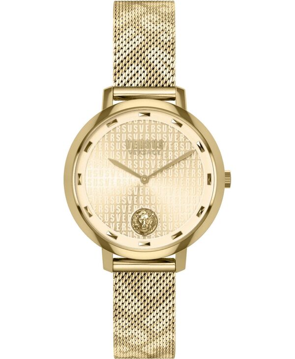 【送料無料】 ヴェルサス ヴェルサーチ レディース 腕時計 アクセサリー Versus by Versace Women 039 s La Villette Gold-tone Stainless Steel Bracelet Watch 36mm Gold