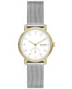 yz XJ[Q fB[X rv ANZT[ Women's Kuppel Lille Quartz Three Hand Silver-Tone Stainless Steel Watch, 32mm Silver