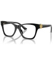 【送料無料】 ヴェルサーチ レディース サングラス・アイウェア アクセサリー Women's Eyeglasses, VE3341U 52 Black