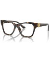 【送料無料】 ヴェルサーチ レディース サングラス・アイウェア アクセサリー Women's Eyeglasses, VE3341U 52 Havana