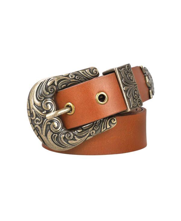 【送料無料】 フライ レディース ベルト アクセサリー Women's 30mm Western Leather Belt Tan