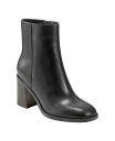 【送料無料】 マークフィッシャー レディース ブーツ・レインブーツ シューズ Women's Lianna Square Toe Block Heel Dress Booties Black Leather