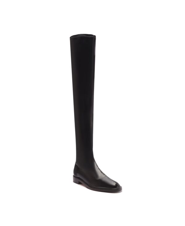 【送料無料】 シュッツ レディース パンプス シューズ Women 039 s Kaolin Over-The-Knee Flat Boots Black- Patent