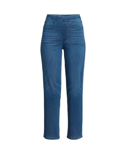 【送料無料】 ランズエンド レディース デニムパンツ ジーンズ ボトムス Women's Petite Starfish High Rise Pull On Knit Denim Straight Crop Jeans Medium sea blue 【送料無料】 ランズエンド レディース デニムパンツ ジーンズ ボトムス Women's Petite Starfish High Rise Pull On Knit Denim Straight Crop Jeans Medium sea blue