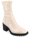 yz Wl RNV fB[X u[cECu[c V[Y Women's Icelyn Tru Comfort Foam Flexible Patent Faux Leather Square Toe Boot Bone