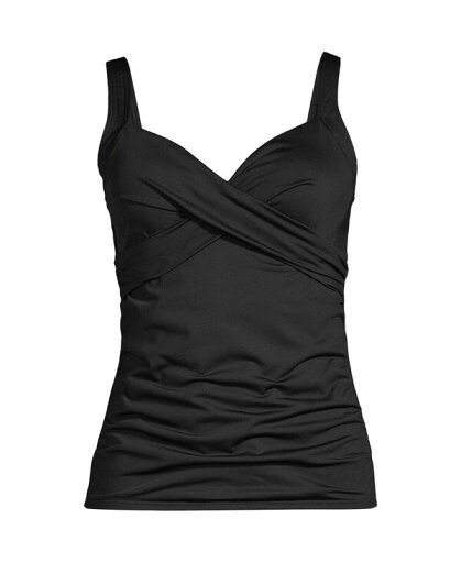 【送料無料】 ランズエンド レディース 上下セット 水着 Women's Plus Size V-Neck Wrap Underwire Tankini Swimsuit Top Adjustable Straps Black 【送料無料】 ランズエンド レディース 上下セット 水着 Women's Plus Size V-Neck Wrap Underwire Tankini Swimsuit Top Adjustable Straps Black