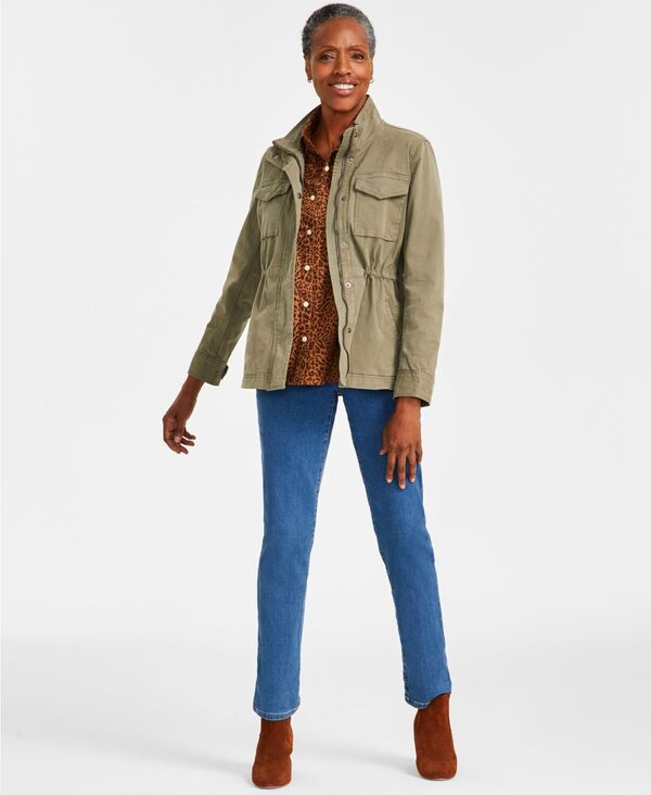 スタイルアンドコー レディース ボトムス デニムパンツ ジーンズ Style & Co Women's Curvy Straight-Leg High Rise Jeans Render