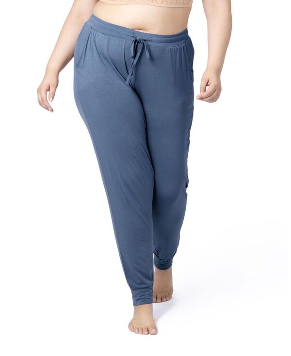 【送料無料】 キンドリッド ブレイブリー レディース カジュアルパンツ ボトムス Women 039 s Plus Size Everyday Maternity Postpartum Lounge Joggers Slate blue