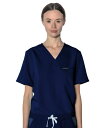 【送料無料】 メンバーズオンリー レディース シャツ トップス Bari 1-Pocket Scrub Top for Women Navy(4)