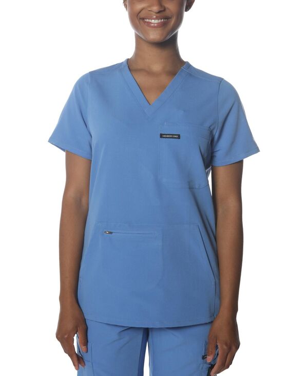 メンバーズオンリー レディース トップス シャツ Members Only Women's Cordoba 5-Pocket Scrub Top Ce..