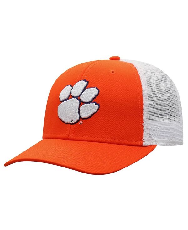 【送料無料】 トップオブザワールド メンズ 帽子 アクセサリー Men's Orange, White Clemson Tigers Trucker Snapback Hat Orange W