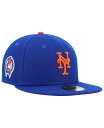 【送料無料】 ニューエラ メンズ 帽子 アクセサリー Men's Royal New York Mets 9, 11 Memorial Side Patch 59Fifty Fitted Hat Royal