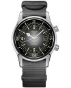 yz W Y rv ANZT[ Men's Swiss Automatic Legend Diver Gray Fabric Strap Watch 42mm Gray