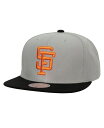 ミッチェル＆ネス 【送料無料】 ミッチェル&ネス メンズ 帽子 アクセサリー Men's Gray San Francisco Giants Cooperstown Collection Away Snapback Hat Gray