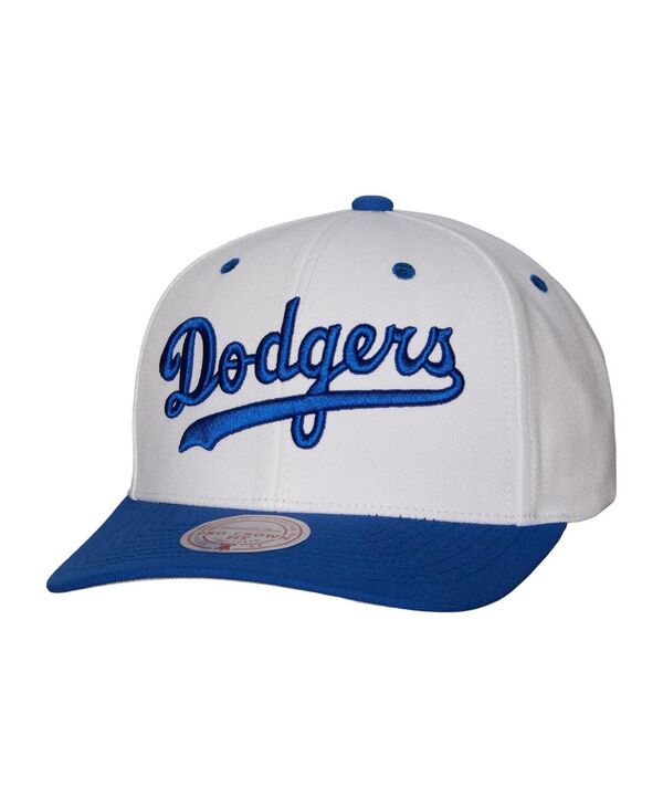 ミッチェル＆ネス 【送料無料】 ミッチェル&ネス メンズ 帽子 アクセサリー Men's White Los Angeles Dodgers Cooperstown Collection Pro Crown Snapback Hat White