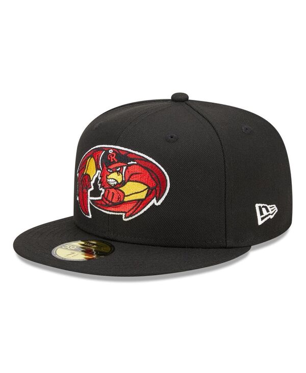 ニューエラ メンズ アクセサリー 帽子 New Era Men's Black Rochester Red Wings Marvel x Minor League 59FIFTY Fitted Hat Black ブラック