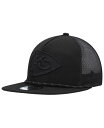【送料無料】 ニューエラ メンズ 帽子 アクセサリー Men's Black Kansas City Chiefs Illumination Golfer Snapback Trucker Hat Black