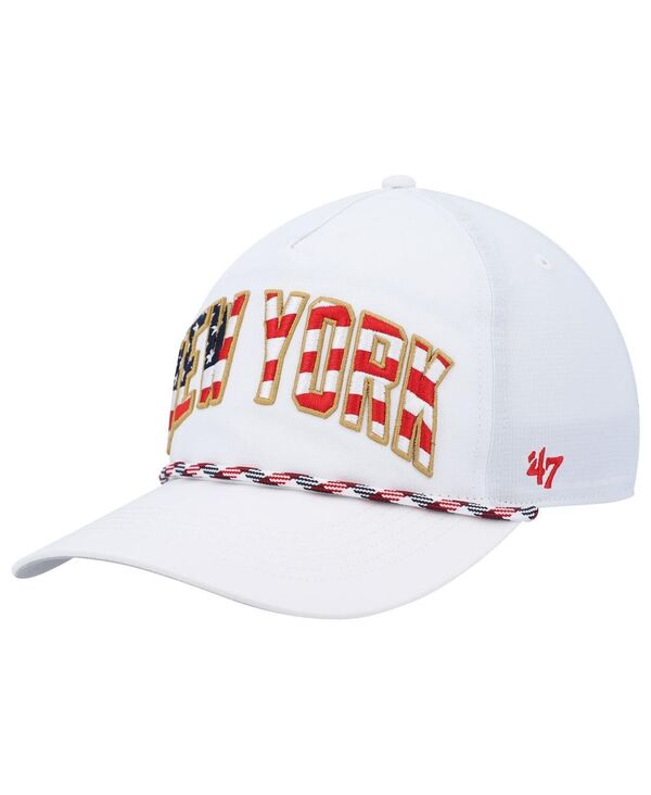 【送料無料】 47ブランド メンズ 帽子 アクセサリー Men's White New York Giants Hitch Stars and Stripes Trucker Adjustable Hat White