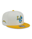 【送料無料】 ニューエラ メンズ 帽子 アクセサリー Men 039 s Cream, Gold Los Angeles Chargers City Originals 9FIFTY Snapback Hat Cream, Gold