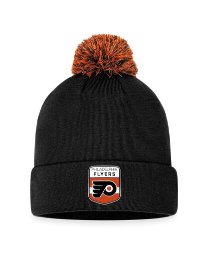 【送料無料】 ファナティクス メンズ 帽子 アクセサリー Men's Branded Black Philadelphia Flyers 2023 NHL Draft Cuffed Knit Hat with Pom Black 【送料無料】 ファナティクス メンズ 帽子 アクセサリー Men's Branded Black Philadelphia Flyers 2023 NHL Draft Cuffed Knit Hat with Pom Black