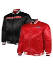 【送料無料】 プロファイル メンズ ジャケット・ブルゾン アウター Men's Red, Black Georgia Bulldogs Big and Tall Reversible Satin Full-Zip Jacket Red, Black