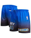 【送料無料】 プロスタンダード メンズ ハーフパンツ・ショーツ ボトムス Men's Stephen Curry Royal, Black Golden State Warriors Ombre Name and Number Shorts Royal, Black