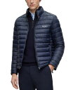  ヒューゴボス メンズ ジャケット・ブルゾン アウター Men's Logo Water-Repellent Jacket Dark Blue