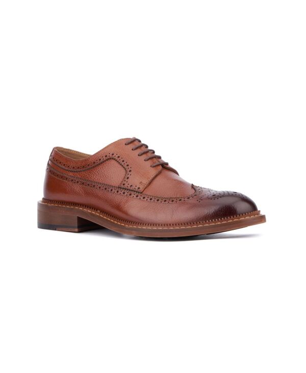【送料無料】 ビンテージファンドリー メンズ オックスフォード シューズ Men's Leather Jarvis Oxfords Shoes Cognac